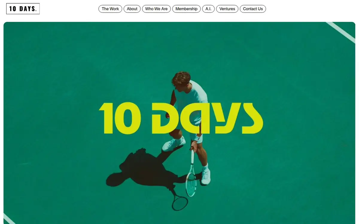 Homepage of 10 Days London