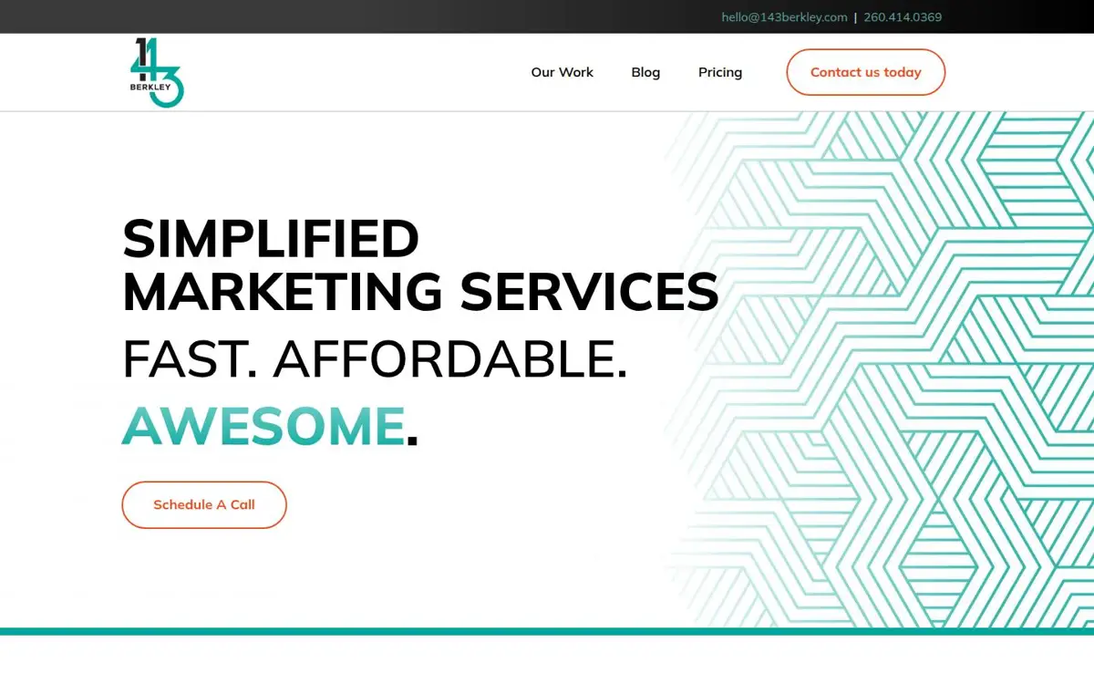 Homepage of 143 Berkley