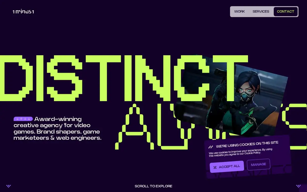 Homepage of 1minus1
