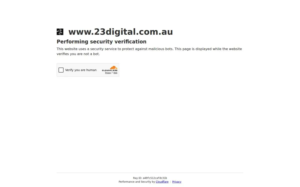 Homepage of 23 Digital
