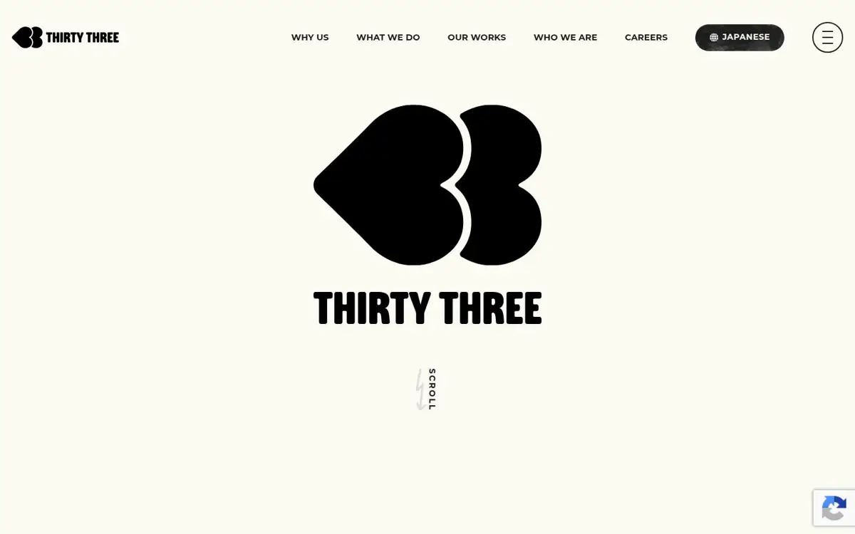 Homepage of 33 USA Inc.
