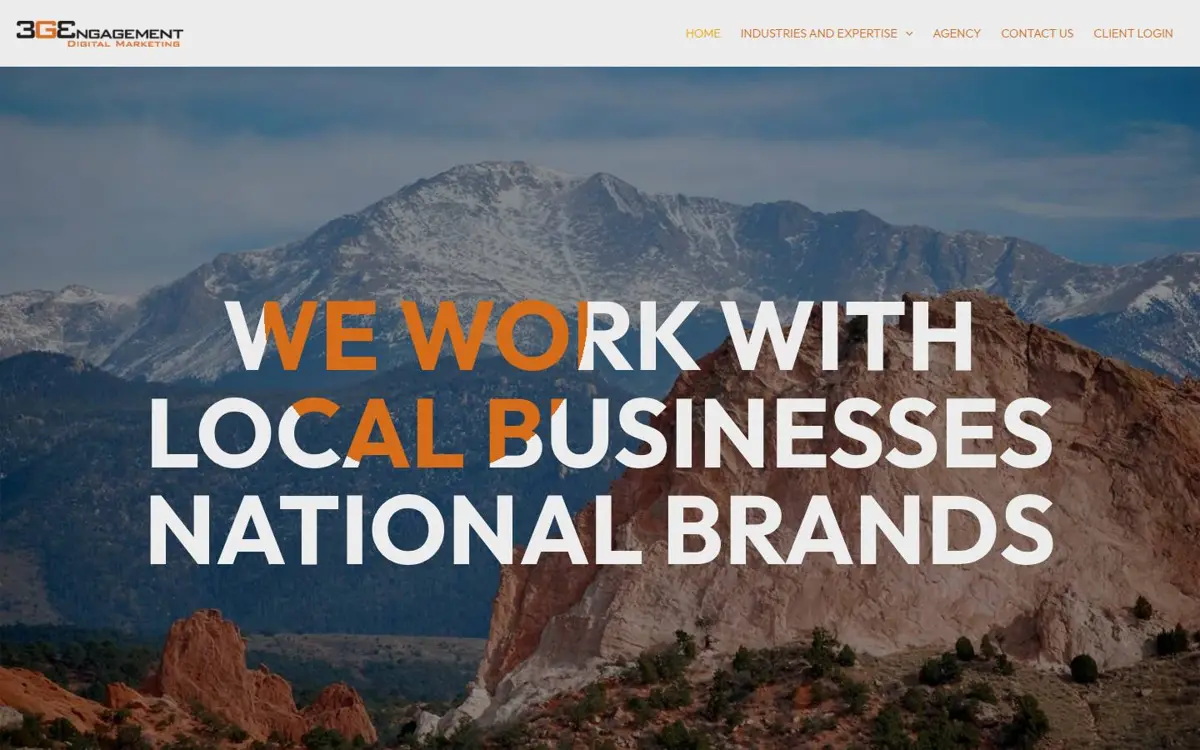 Homepage of 3GEngagement