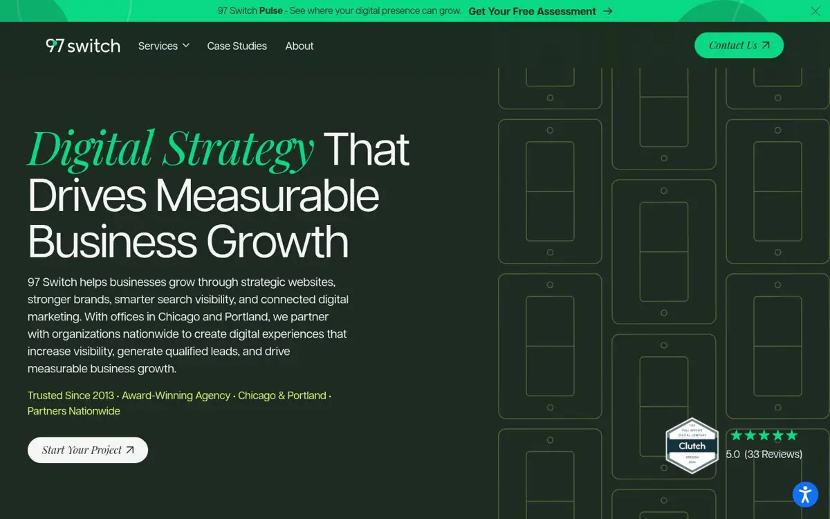 Homepage of 97 Switch