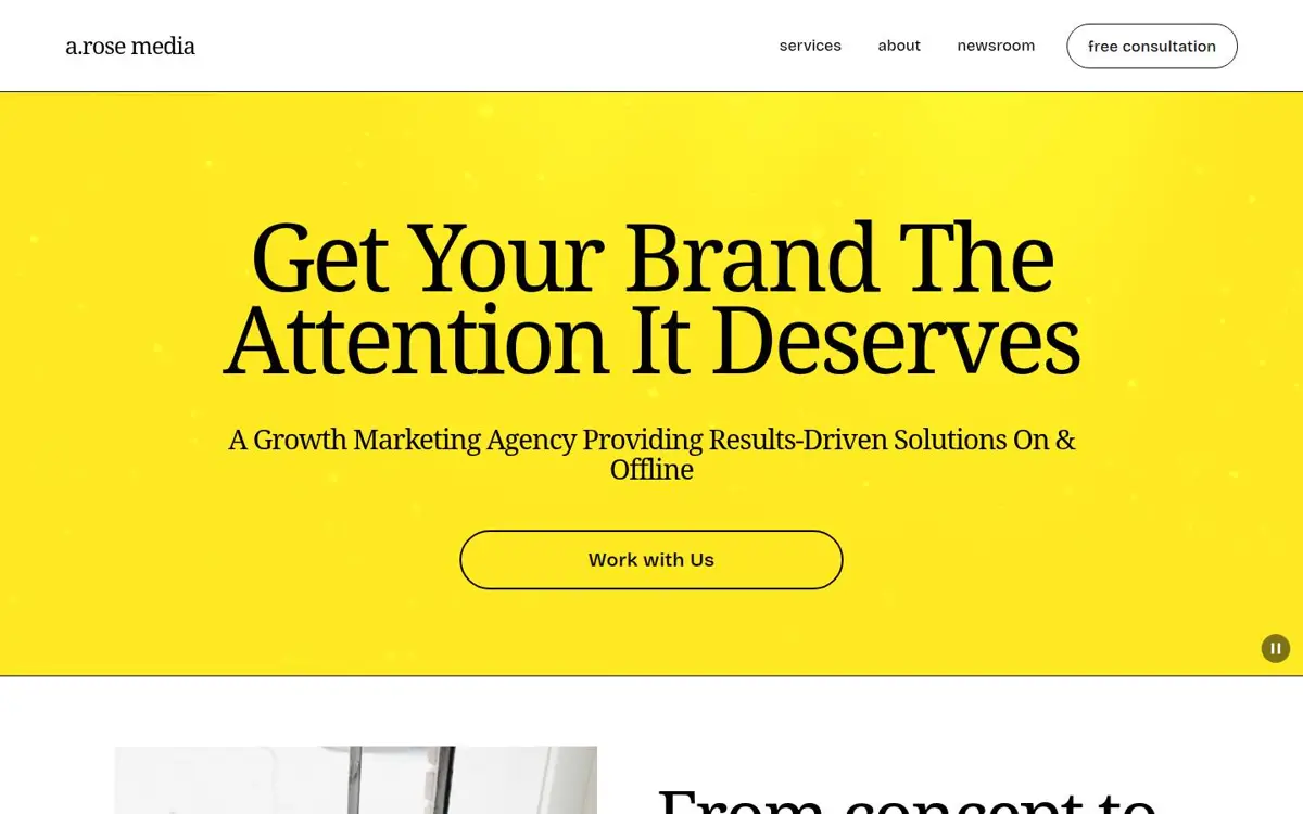 Homepage of a.rose media