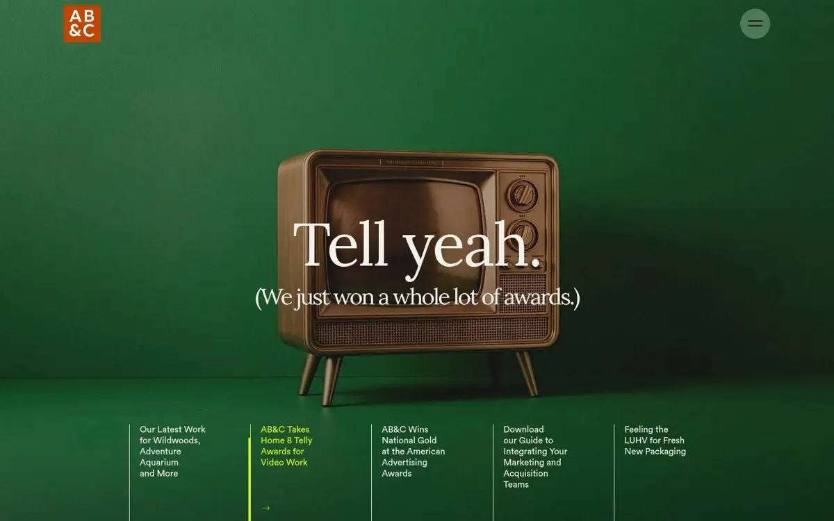 Homepage of AB&C
