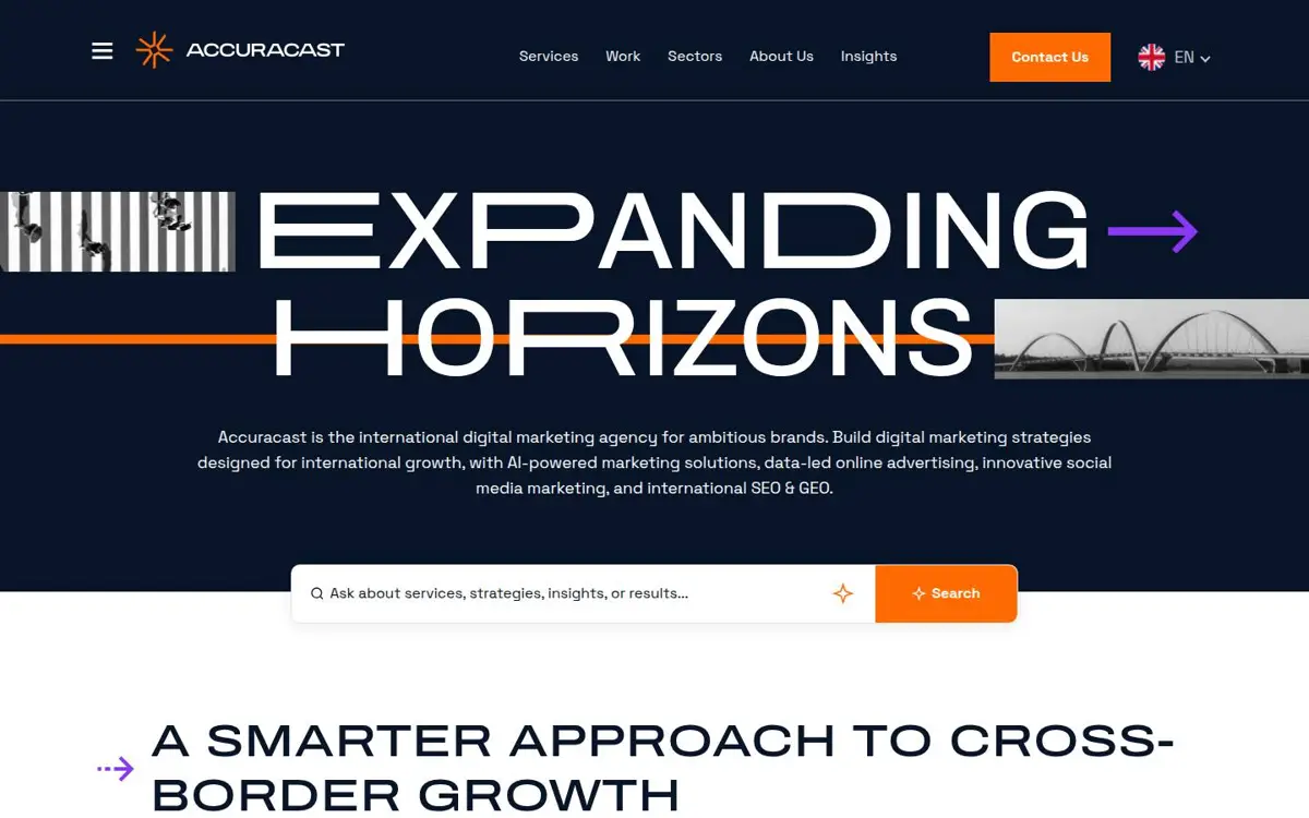 Homepage of Accuracast