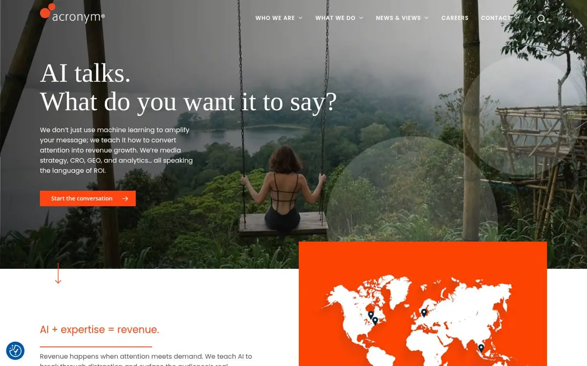 Homepage of ACRONYM