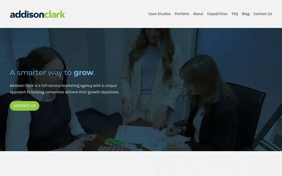 Homepage of Addison Clark