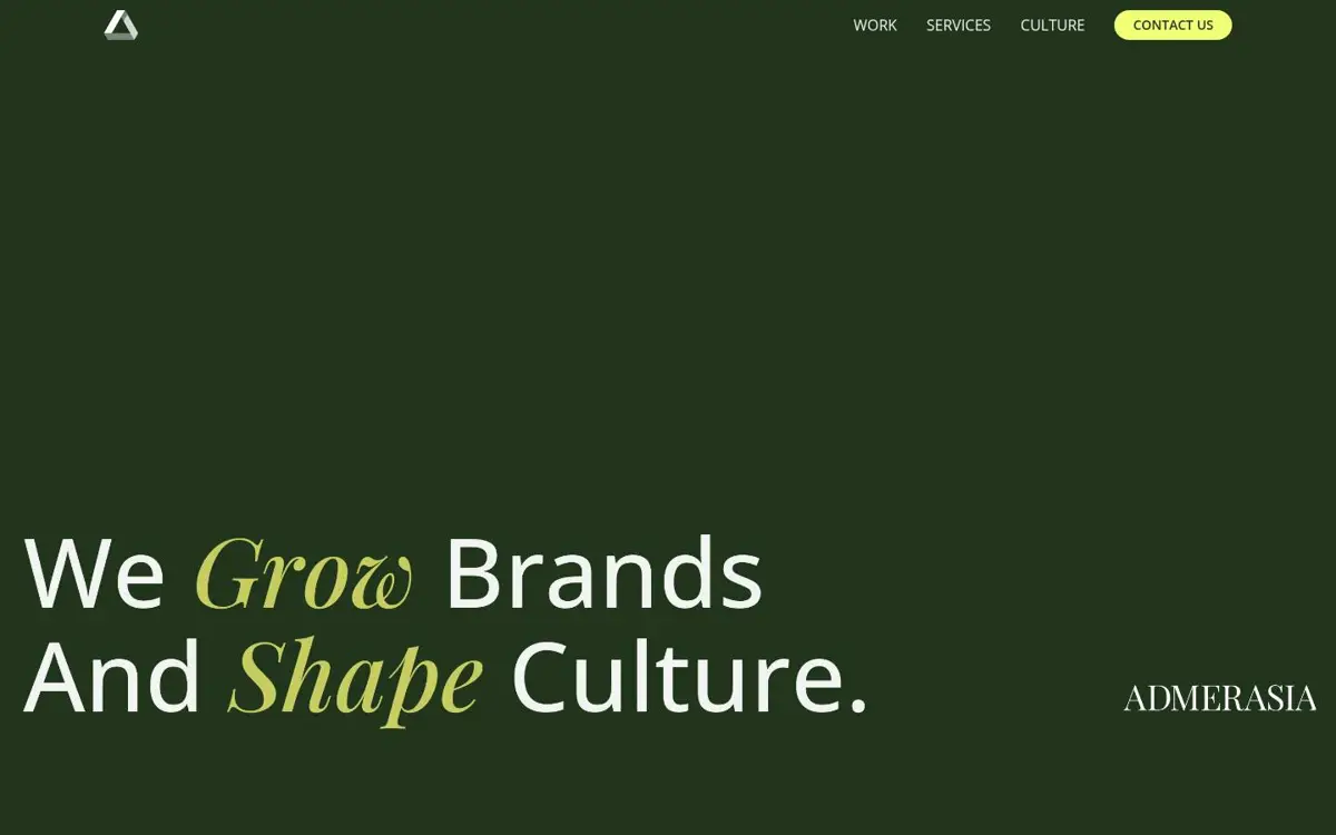 Homepage of Admerasia