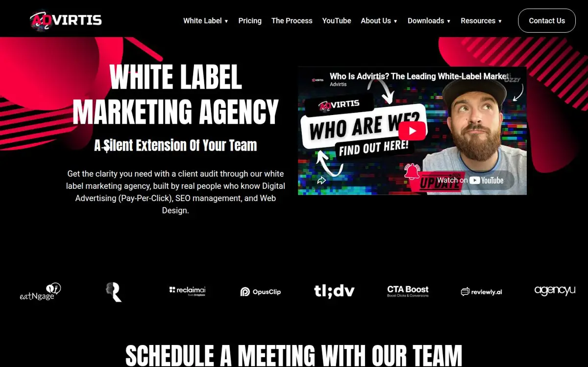 Homepage of Advirtis