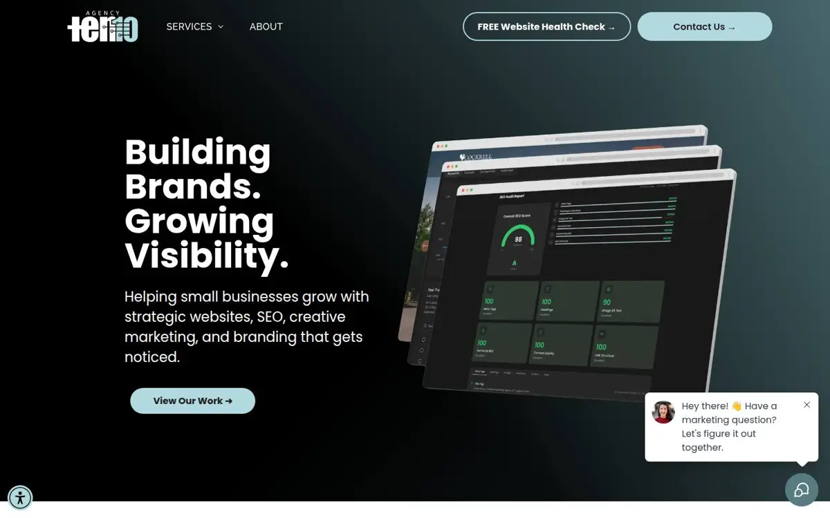 Homepage of Agency Ten10