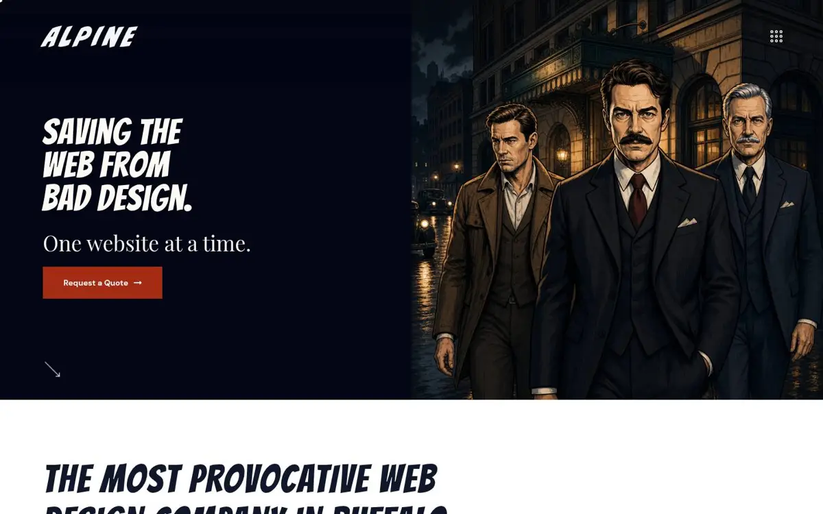 Homepage of Alpine Design
