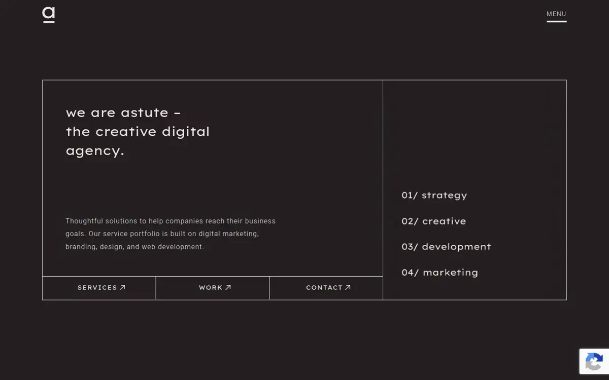 Homepage of Astute Communications