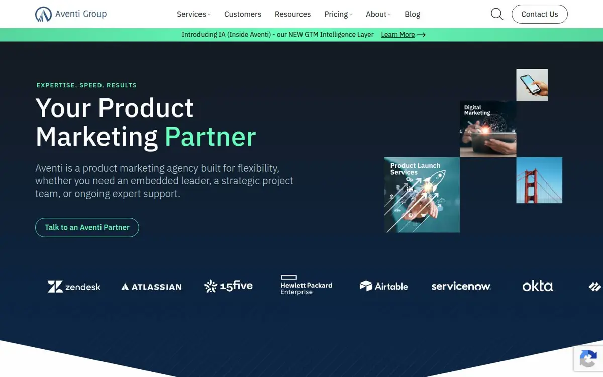Homepage of Aventi Group