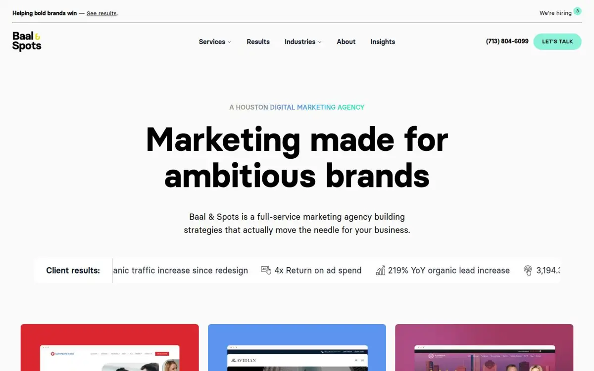 Homepage of Baal & Spots