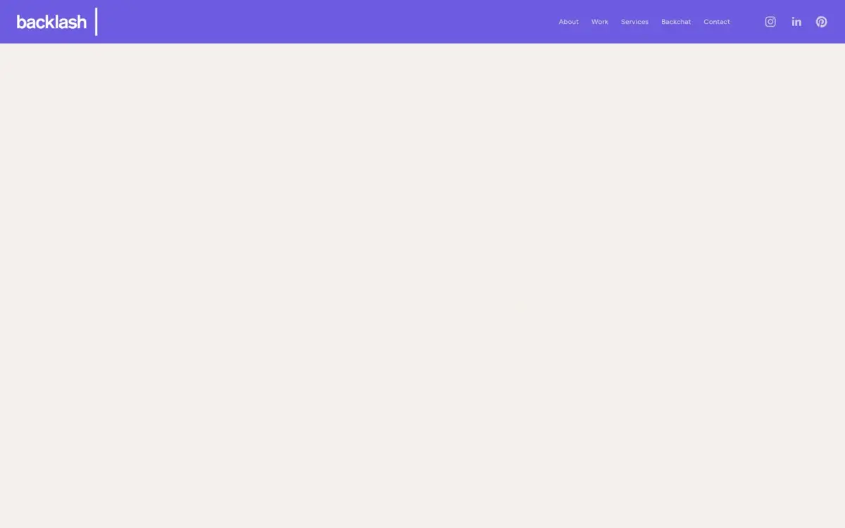 Homepage of Backlash