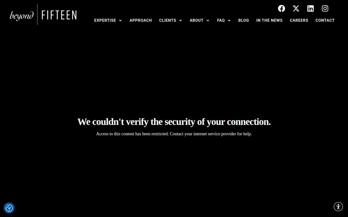Homepage of Beyond Fifteen Communications Inc.