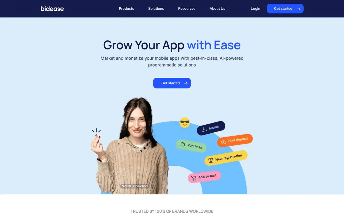 Homepage of Bidease