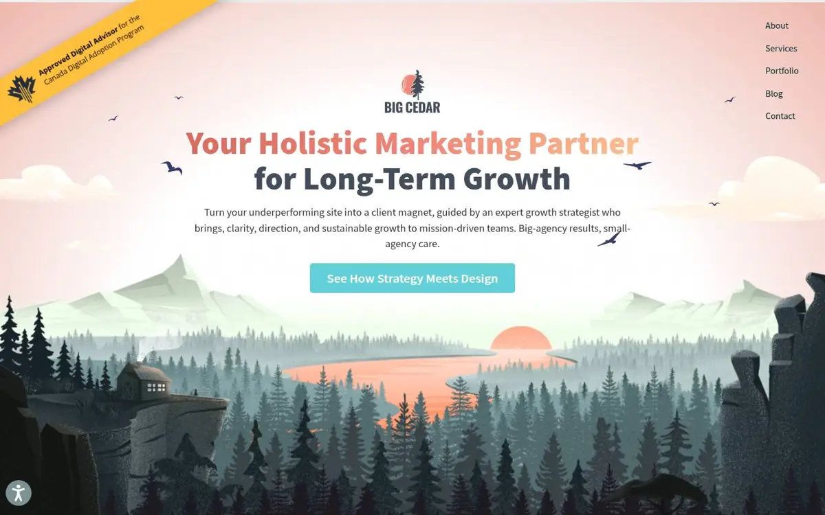 Homepage of Big Cedar Agency