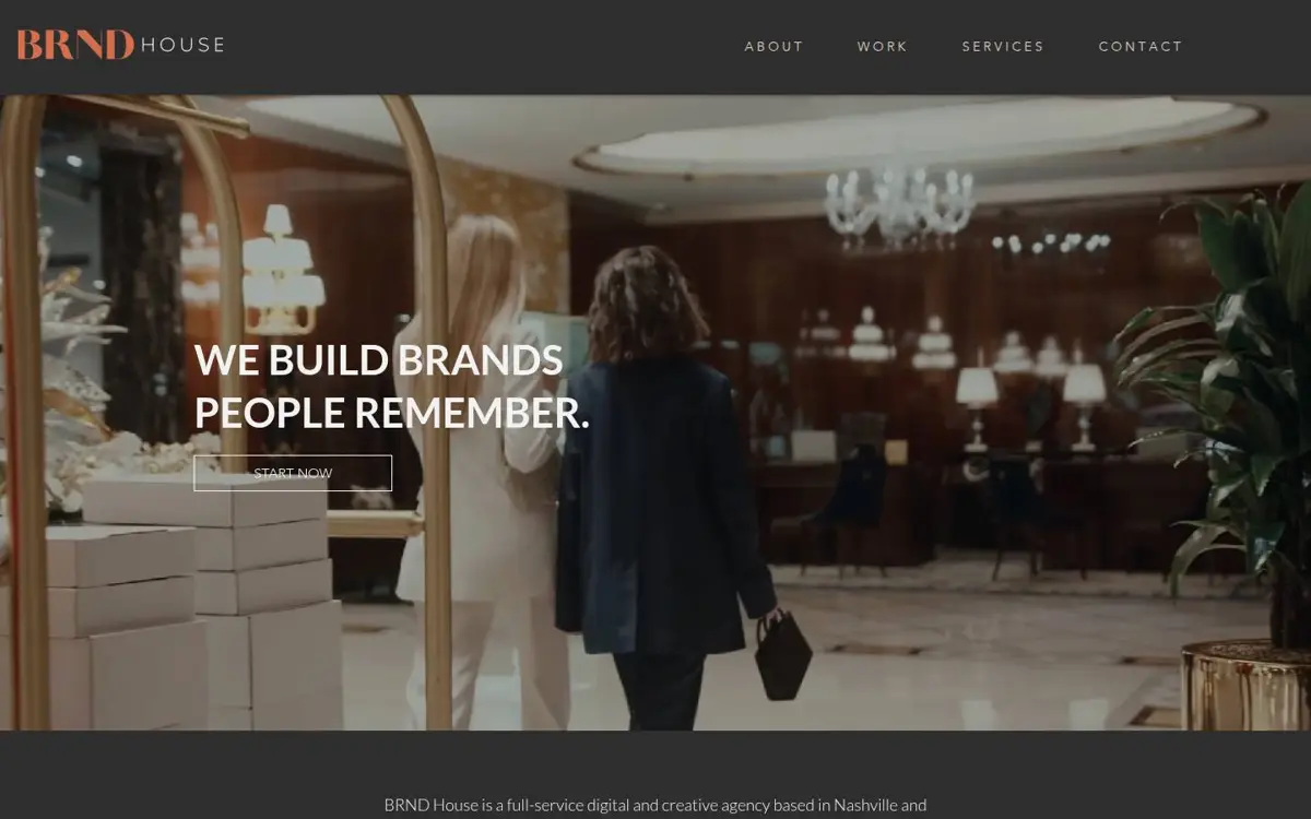 Homepage of BRND House
