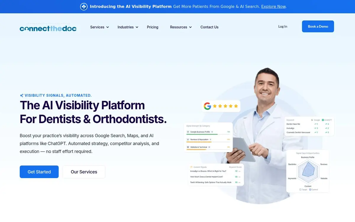 Homepage of Connect the Doc, Inc.