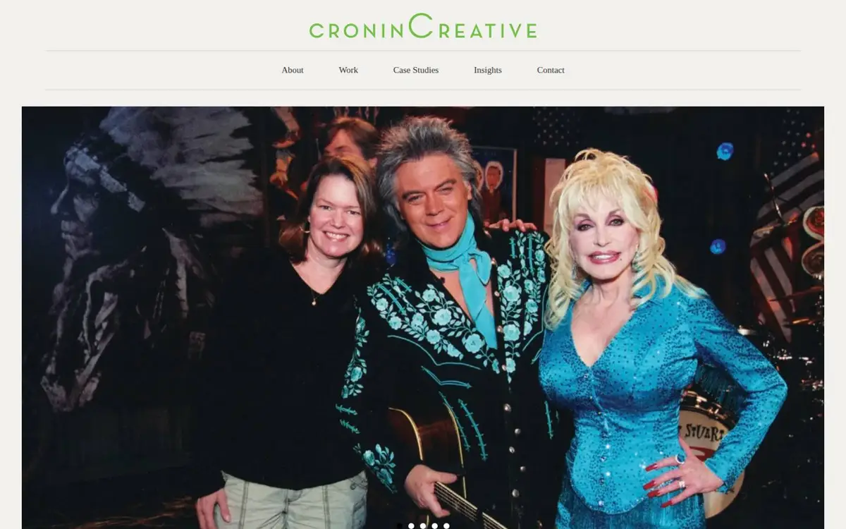 Homepage of Cronin Creative