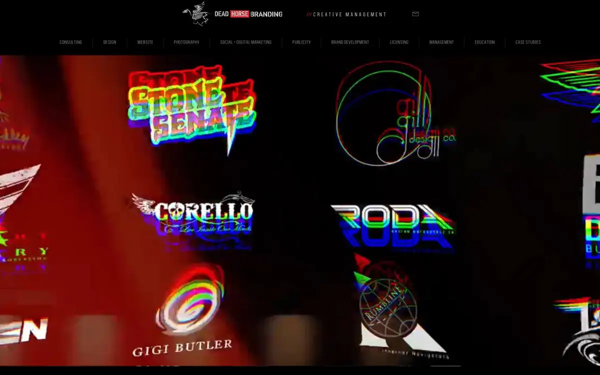 Homepage of Dead Horse Branding