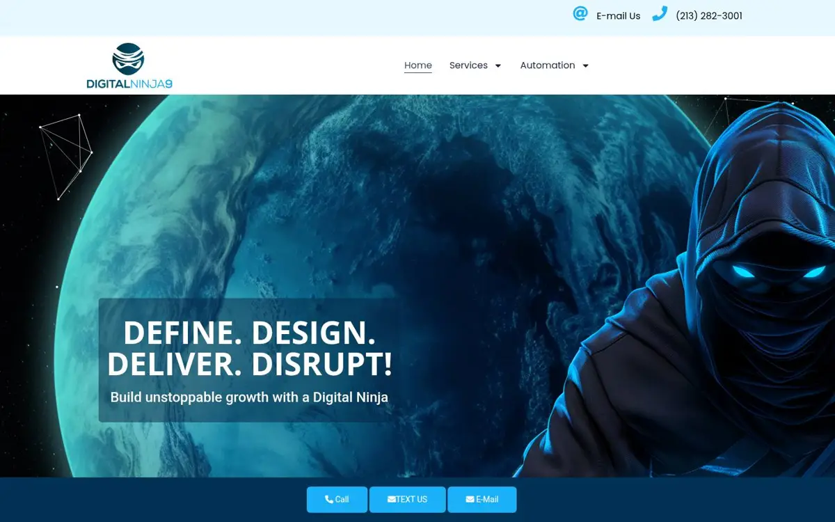 Homepage of Digital Ninja 9
