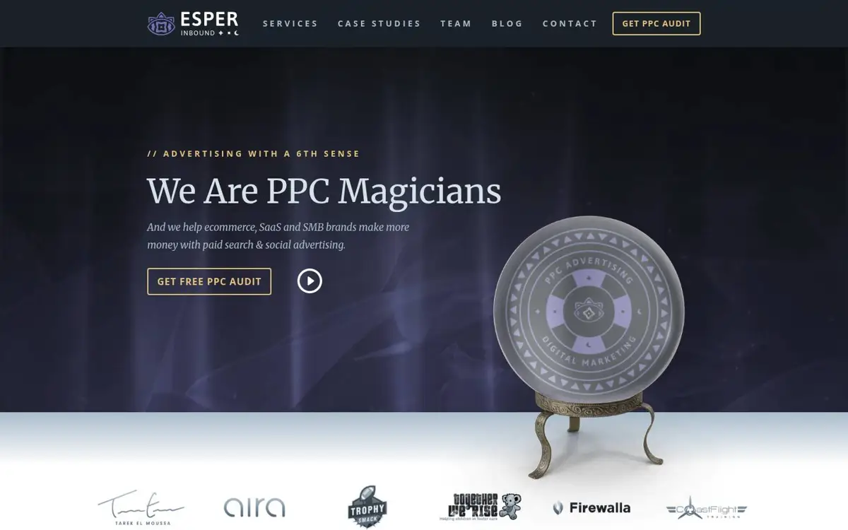 Homepage of Esper Inbound