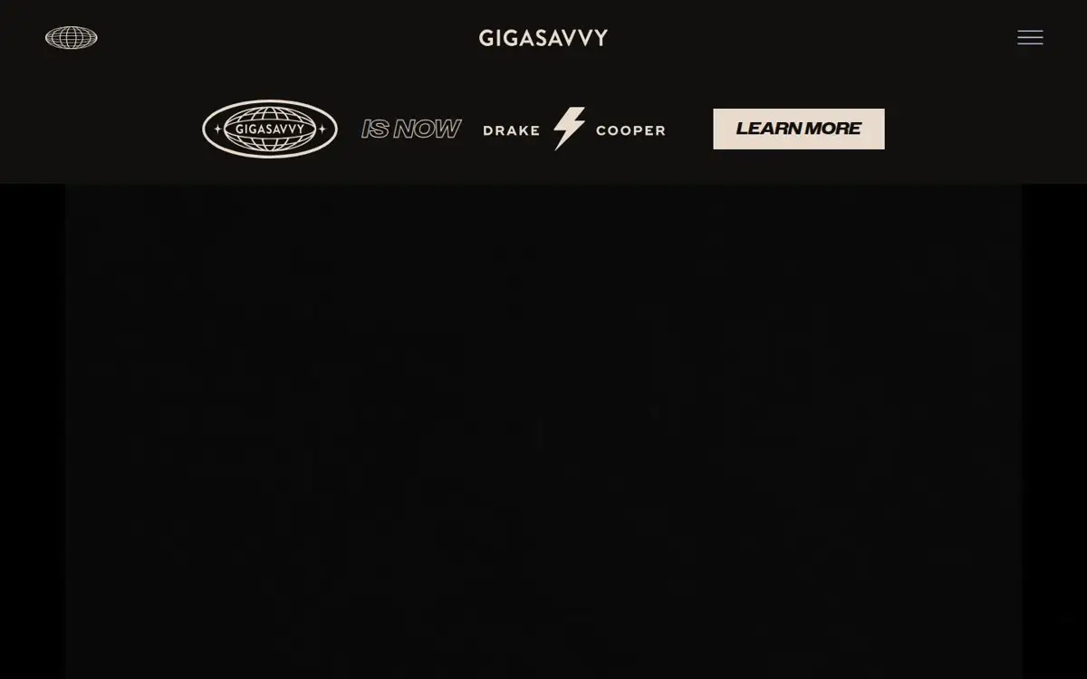 Homepage of Gigasavvy