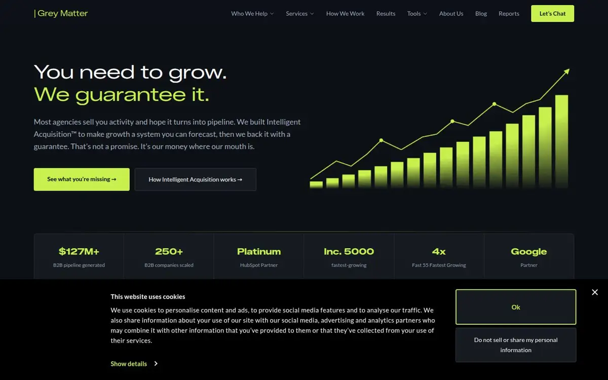 Homepage of Grey Matter