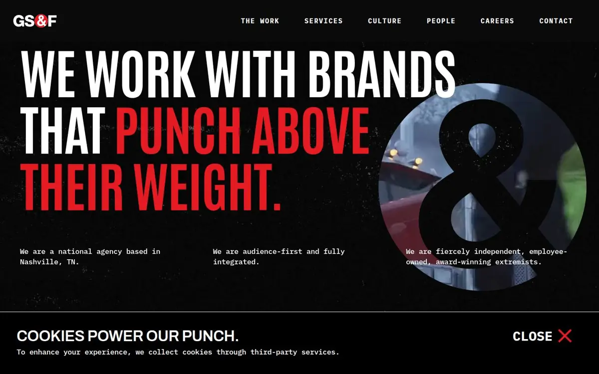 Homepage of GS&F