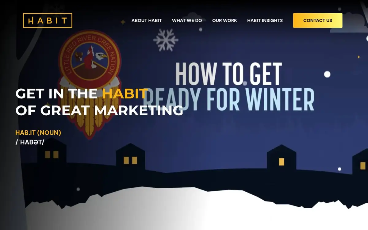 Homepage of Habit