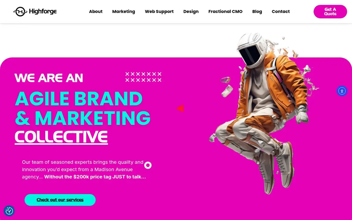 Homepage of Highforge
