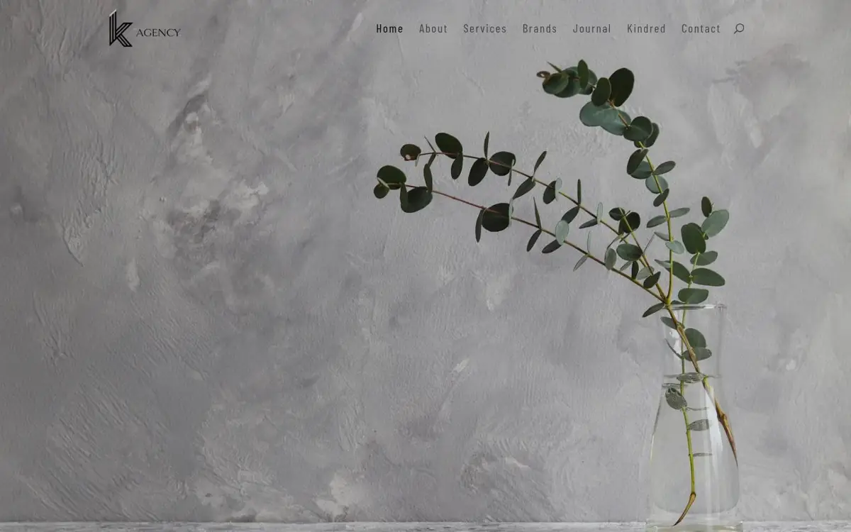 Homepage of K PR Agency (K Agency)