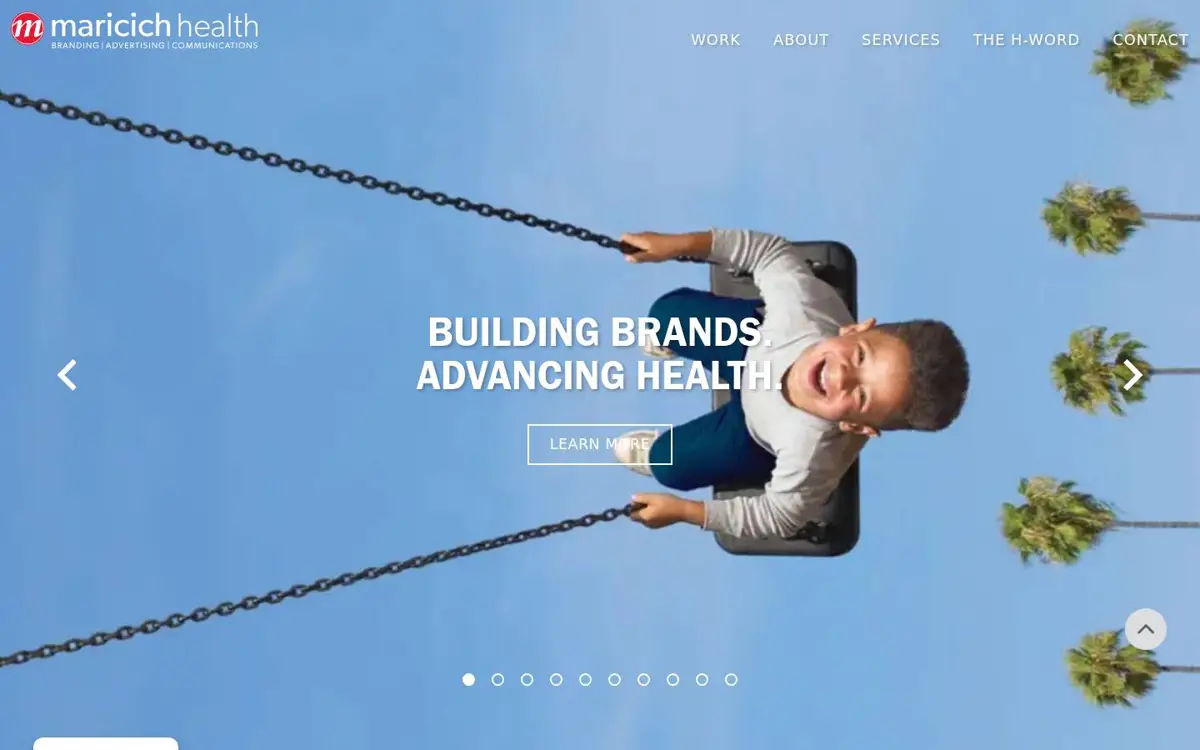 Homepage of Maricich Health