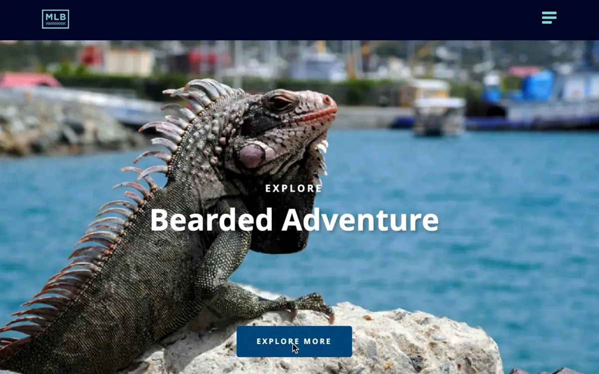 Homepage of MLB Creative