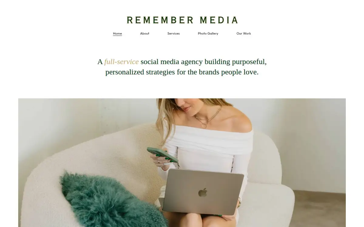 Homepage of Remember Media