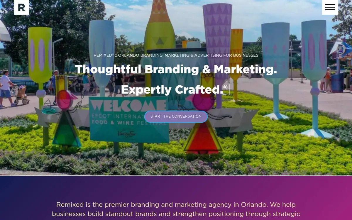 Homepage of REMIXED