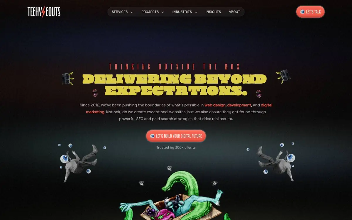 Homepage of // TECHYSCOUTS