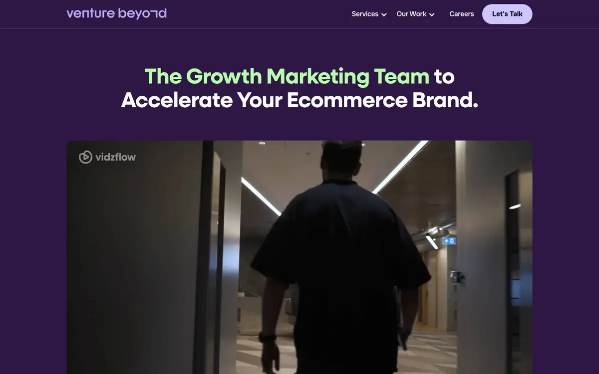 Homepage of The Venture Beyond