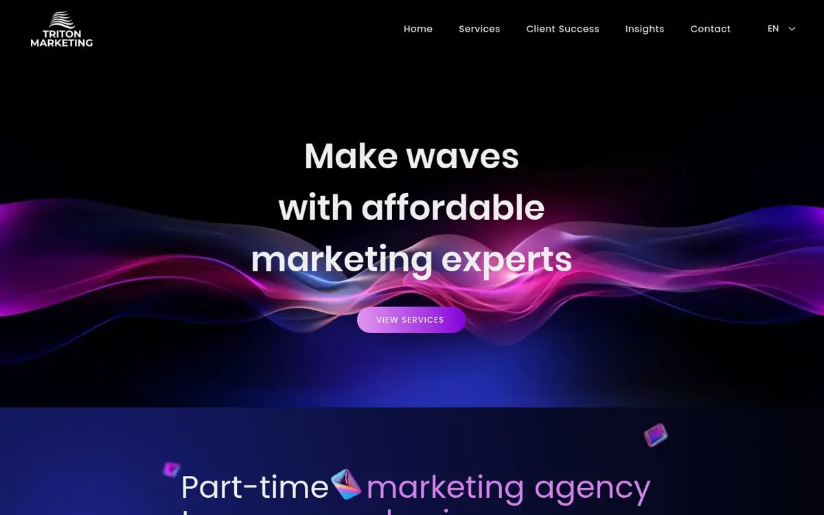 Homepage of Triton Marketing, SL