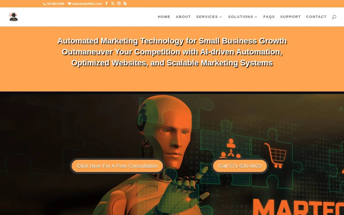 Homepage of webABCs LLC