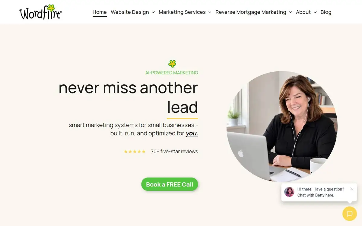 Homepage of Wordflirt